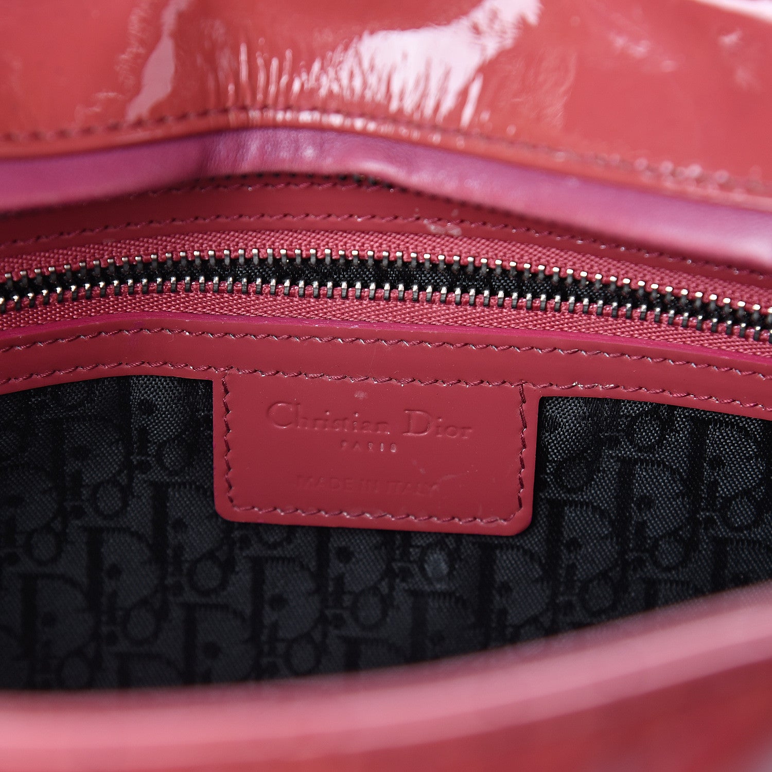 Christian Dior Patent Cannage Large Lady Dior Pink 5 of 9