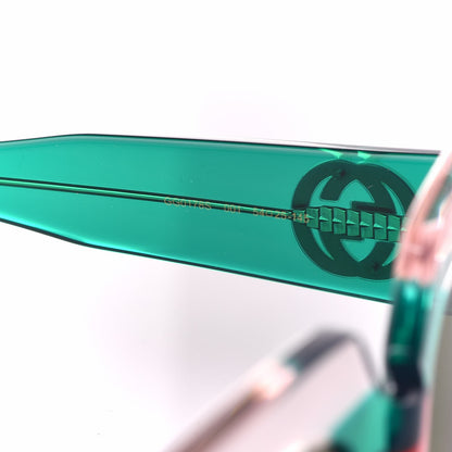 Gucci Square Web Frame GG0178S Sunglasses Green Red 5 of 7