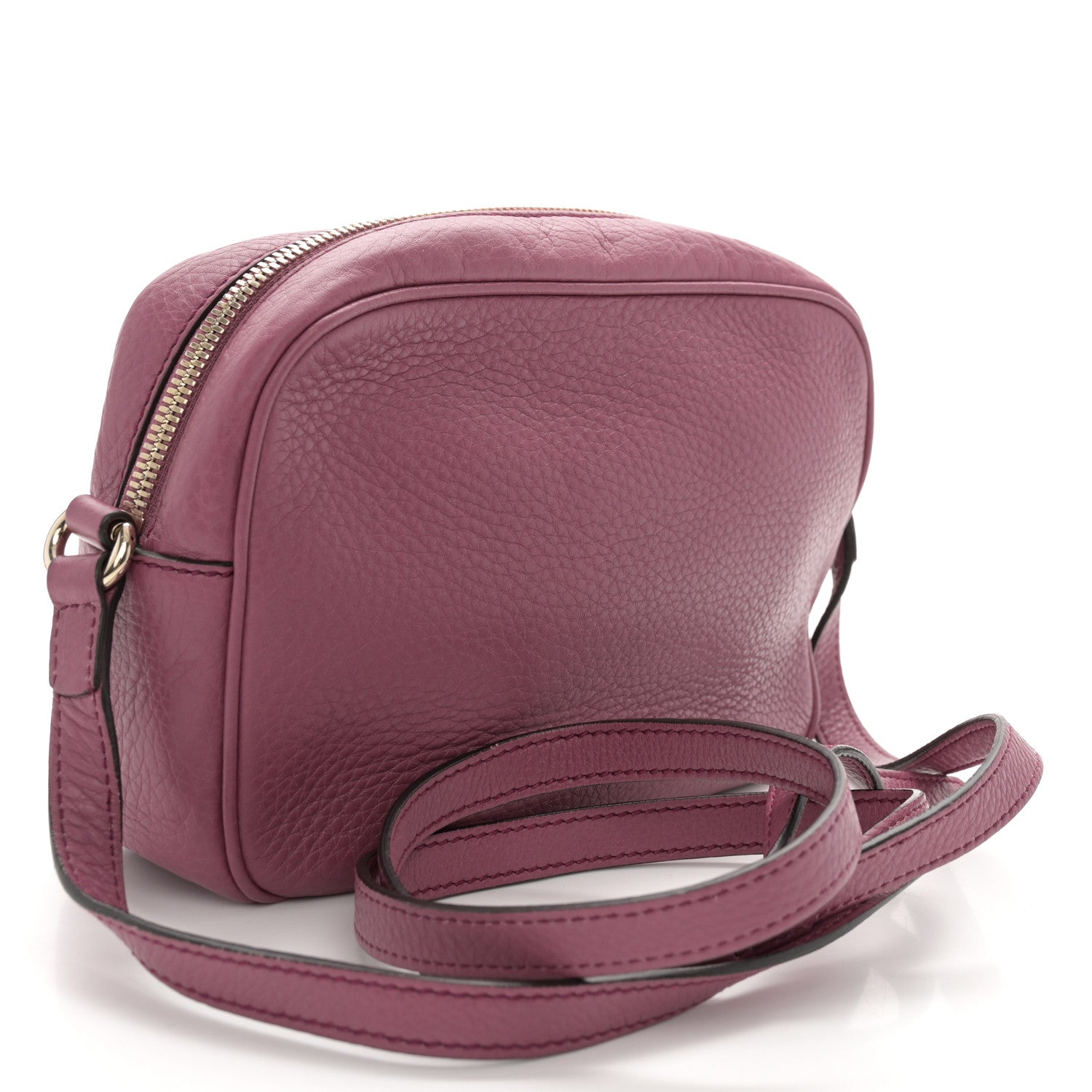 Gucci Pebbled Calfskin Small Soho Disco Bag Peonia Flower 3 of 12