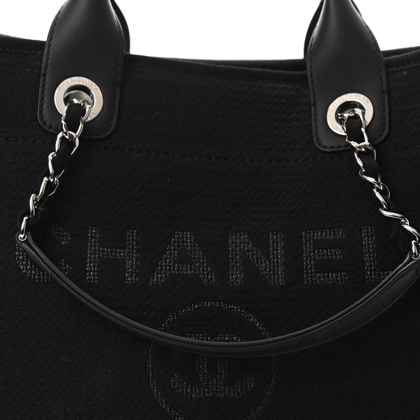 Mixed Fibers Large Deauville Tote Black