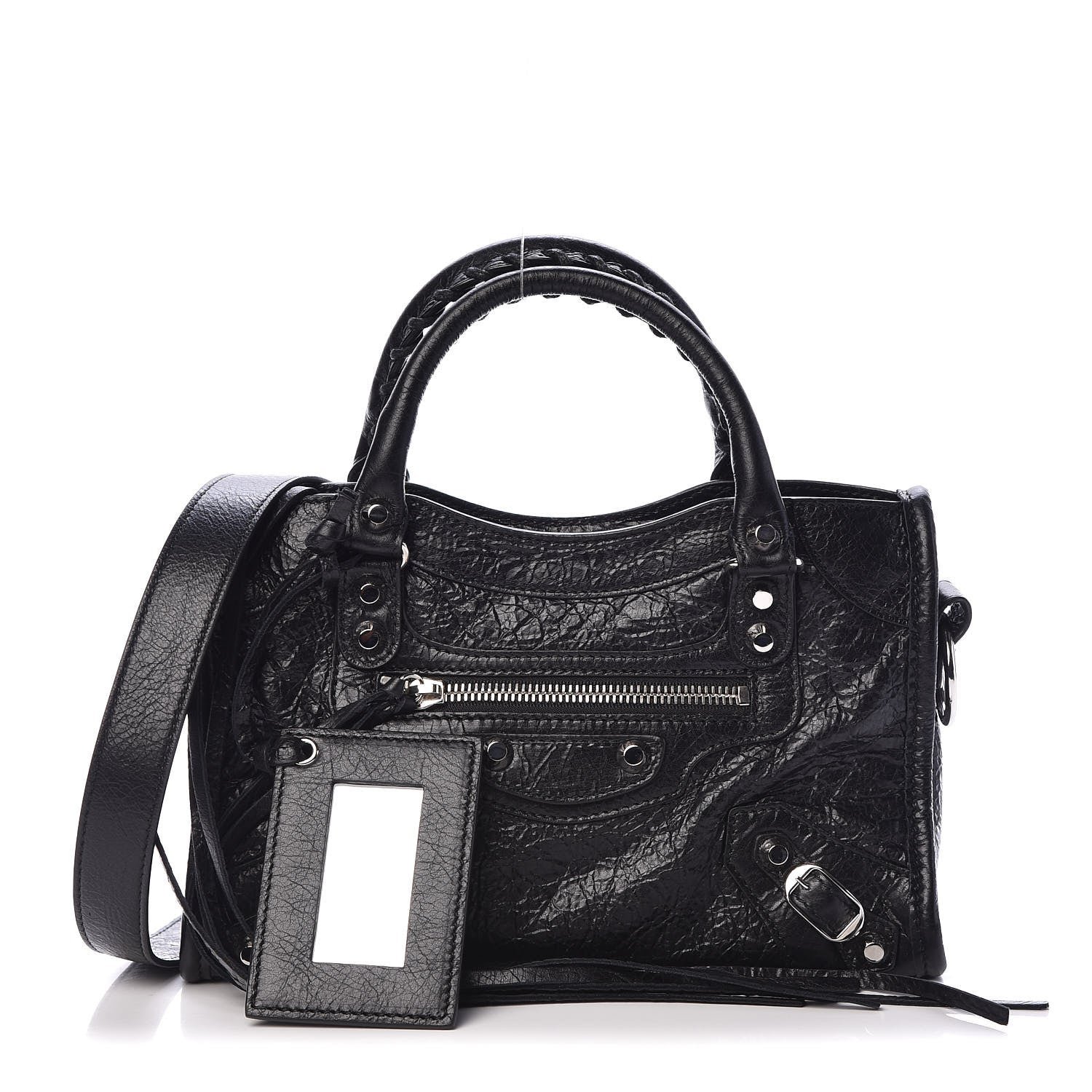 Balenciaga Agneau Classic Silver Hardware Mini City Black 1 of 9