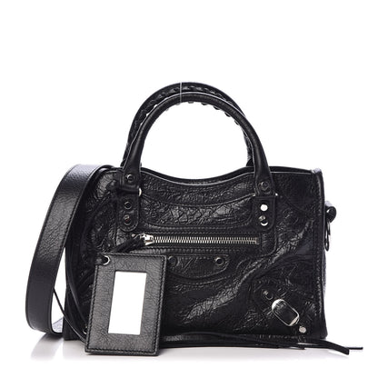 Balenciaga Agneau Classic Silver Hardware Mini City Black 1 of 9
