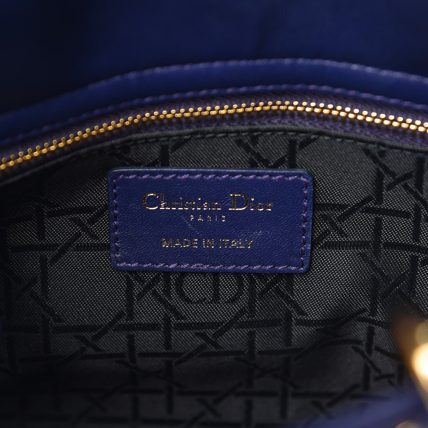 Christian Dior Lambskin Cannage Small Jeweled Owl Lady Dior Blue 6 of 11