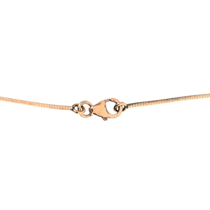 Hermes Lacquered Rose Gold Pop H Pendant Necklace Ecru 4 of 6
