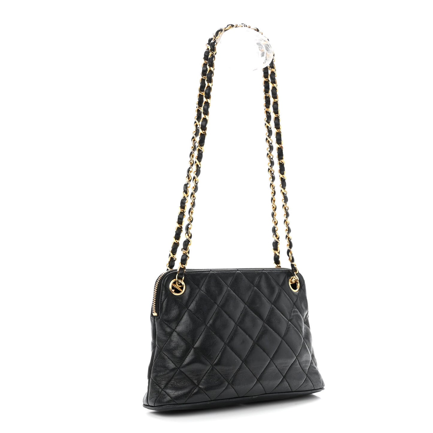 Lambskin Quilted CC Tote Black