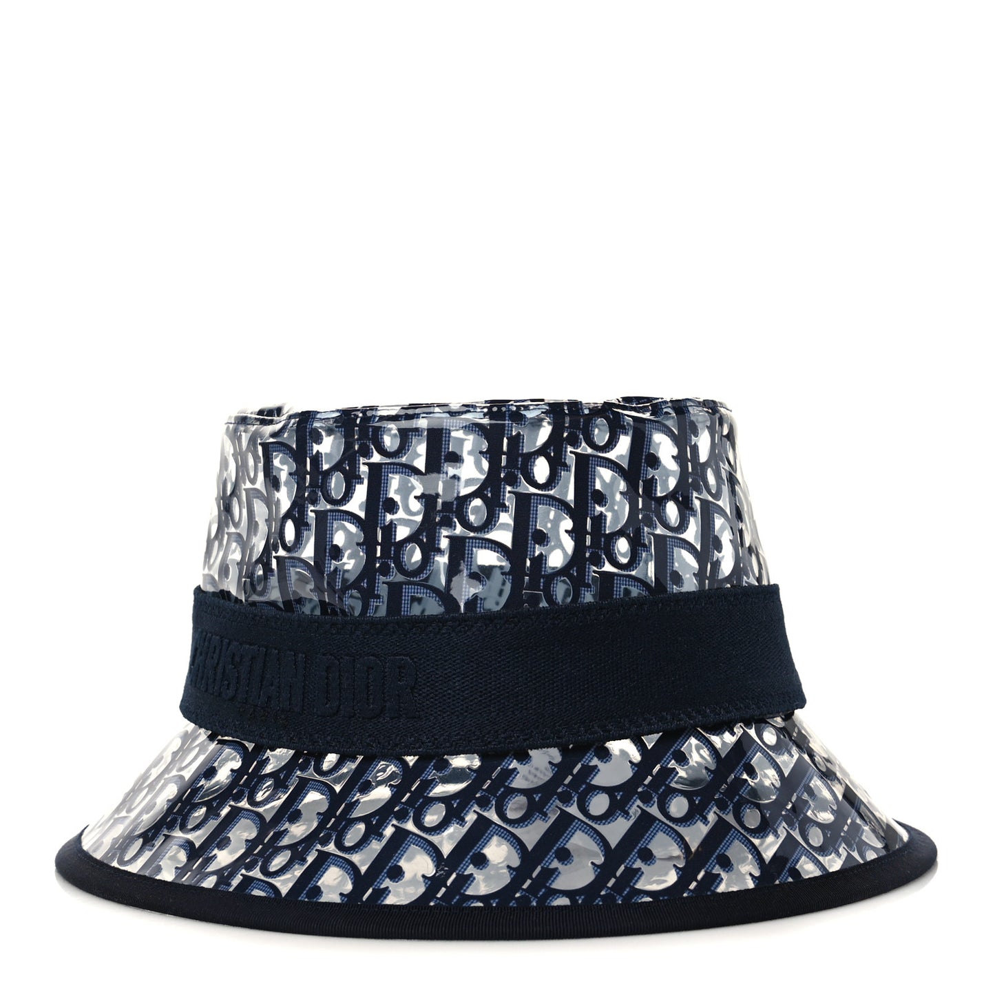 PVC Oblique Bob French Bucket Hat 58 Bleu