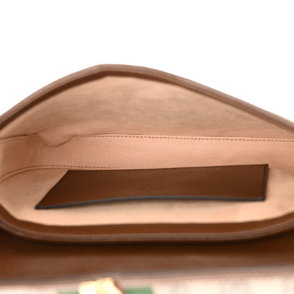 Gucci GG Supreme Monogram Azalea Calfskin Web Jackie 1961 Belt Bag 100 40 Beige Ebony Brown Sugar 5 of 10