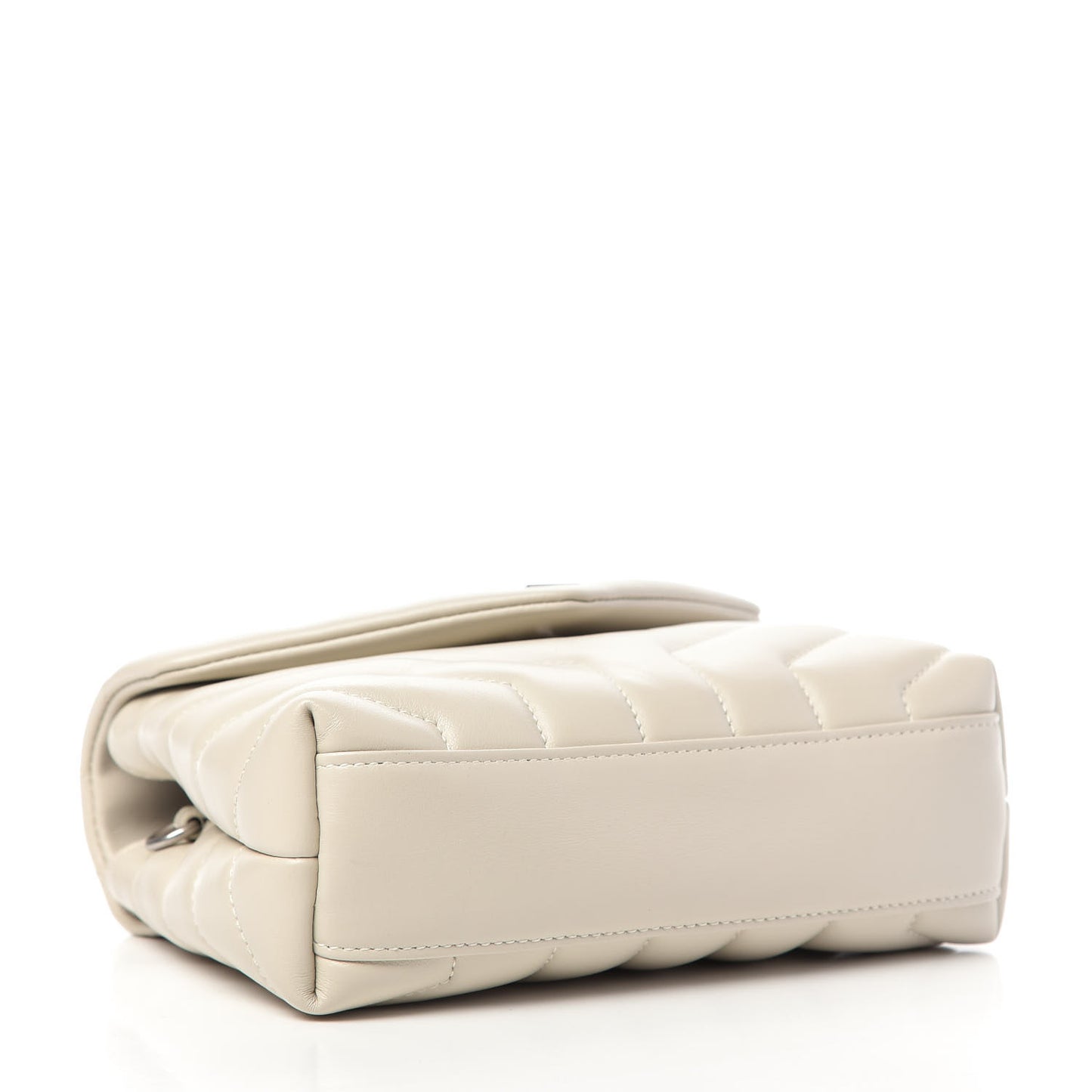 Calfskin Y Quilted Monogram Toy Loulou Crossbody Bag Ivory