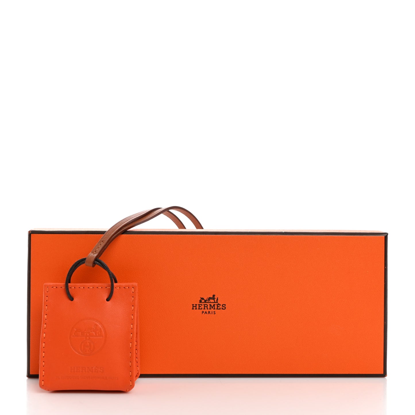 Milo Lambskin Swift Shopping Bag Charm Feu Gold