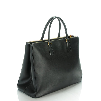 Prada Saffiano Lux Extra Large Galleria Double Zip Tote Black 3 of 7