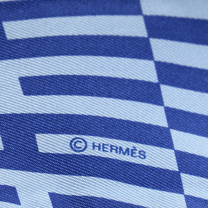 Hermes Silk Op'H Twilly Indigo Ciel 5 of 6