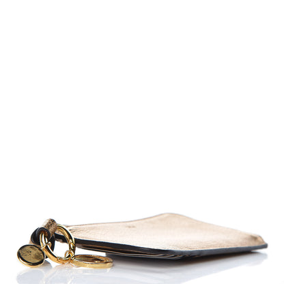 Chloe Metallic Goatskin Alphabet Purse Wallet Gold 4 of 6