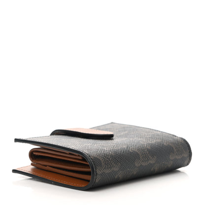 Celine Canvas Triomphe Small Strap Wallet Tan 4 of 8