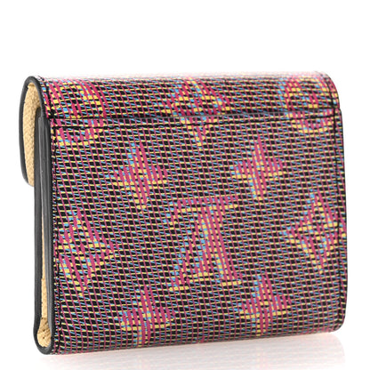 Louis Vuitton Monogram LV Pop Zoe Wallet Blue 3 of 11