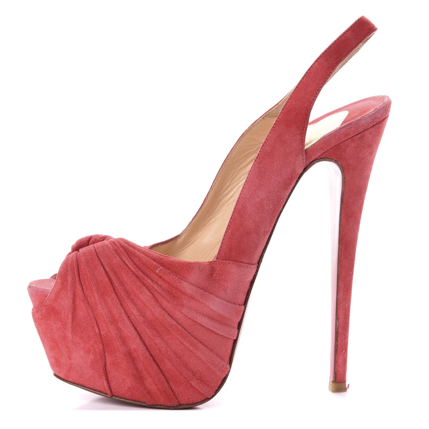Christian Louboutin Veau Velours Miss Benin 160 Pumps 39 Rose Paris 1 of 7