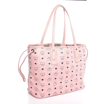 MCM Visetos Medium Reversible Liz Shopper Tote Pink 4 of 12