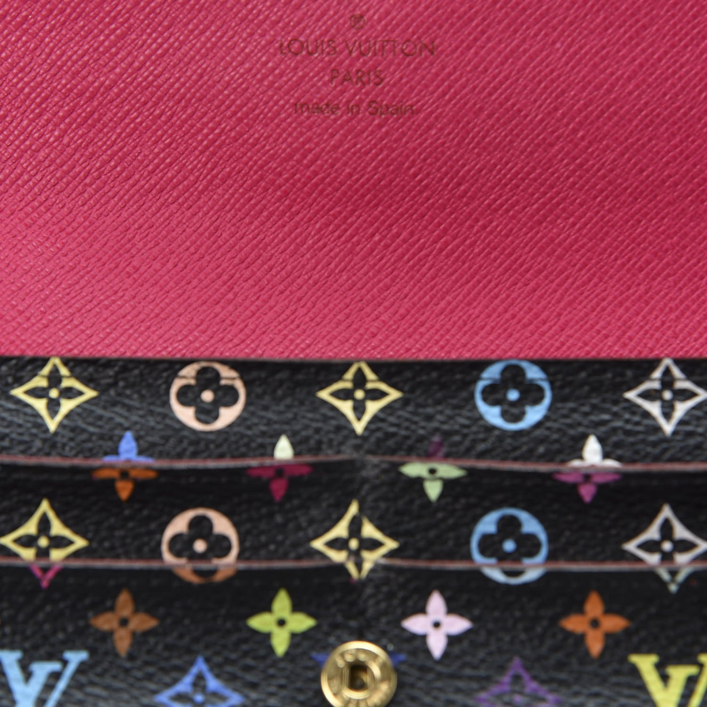 Monogram Multicolor Sarah Wallet Black Grenade