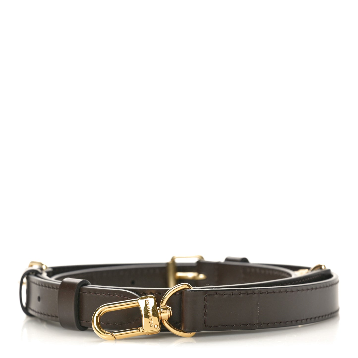 Calfskin Adjustable Speedy Bandouliere Shoulder Strap Brown
