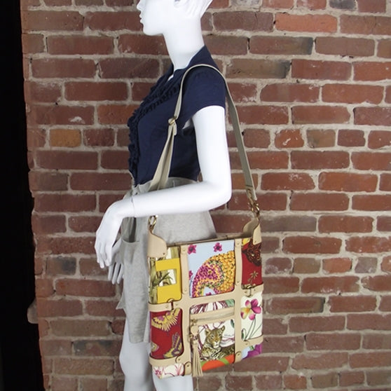 SALVATOREFERRAGAMOCanvasSummerJungleTote