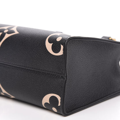 Louis Vuitton Empreinte Monogram Giant Onthego PM Black Beige 9 of 10