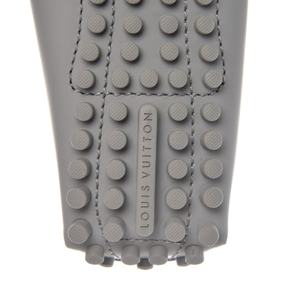 Louis Vuitton Rubber Mens Hockenheim Mocassins 6 Grey Pink 6 of 9