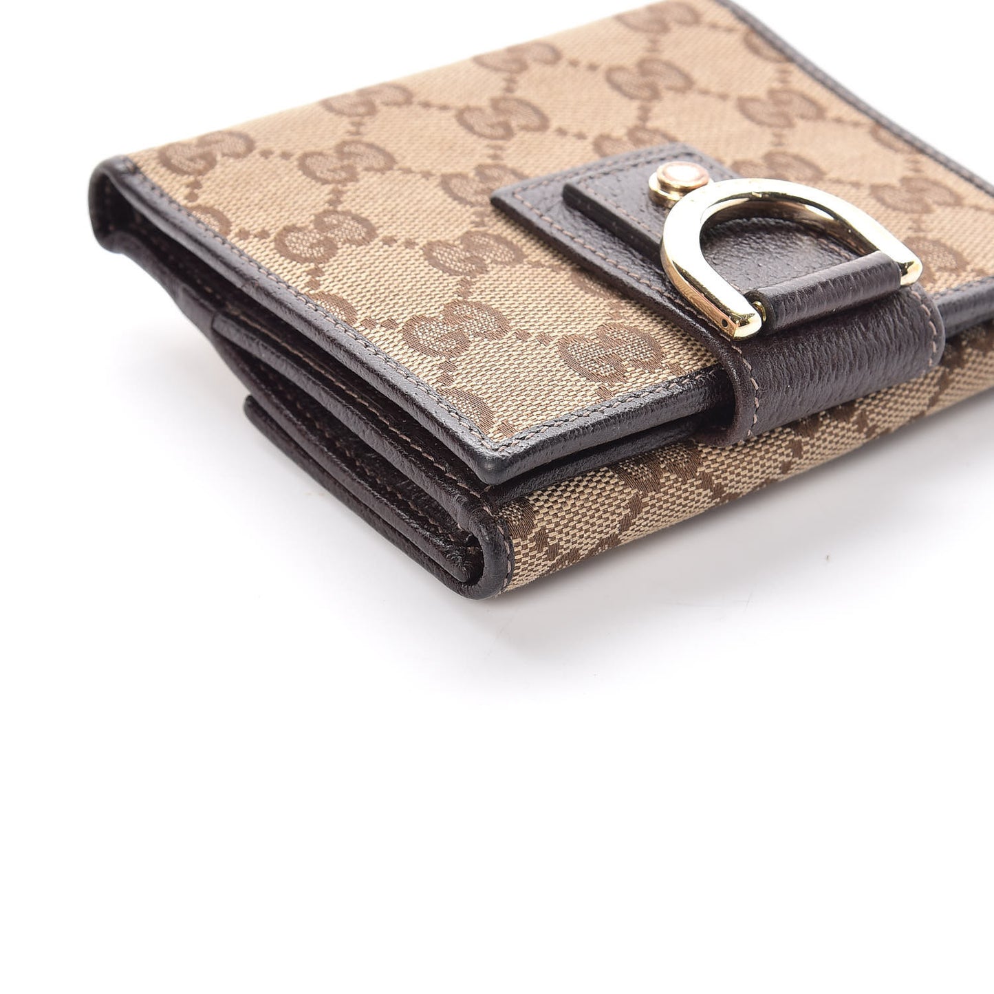 Monogram Abbey Compact Wallet Dark Brown