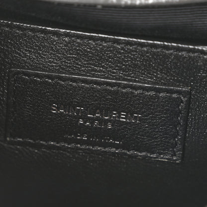 Saint Laurent Crinkled Calfskin Matelasse Monogram Baby Niki Chain Satchel Storm 6 of 10