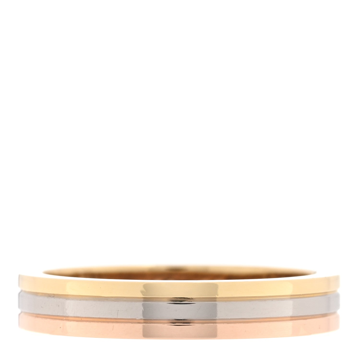Cartier 18K Pink White Yellow Gold 3.5mm Vendome Louis Cartier Wedding Band Ring 52 6 1 of 6