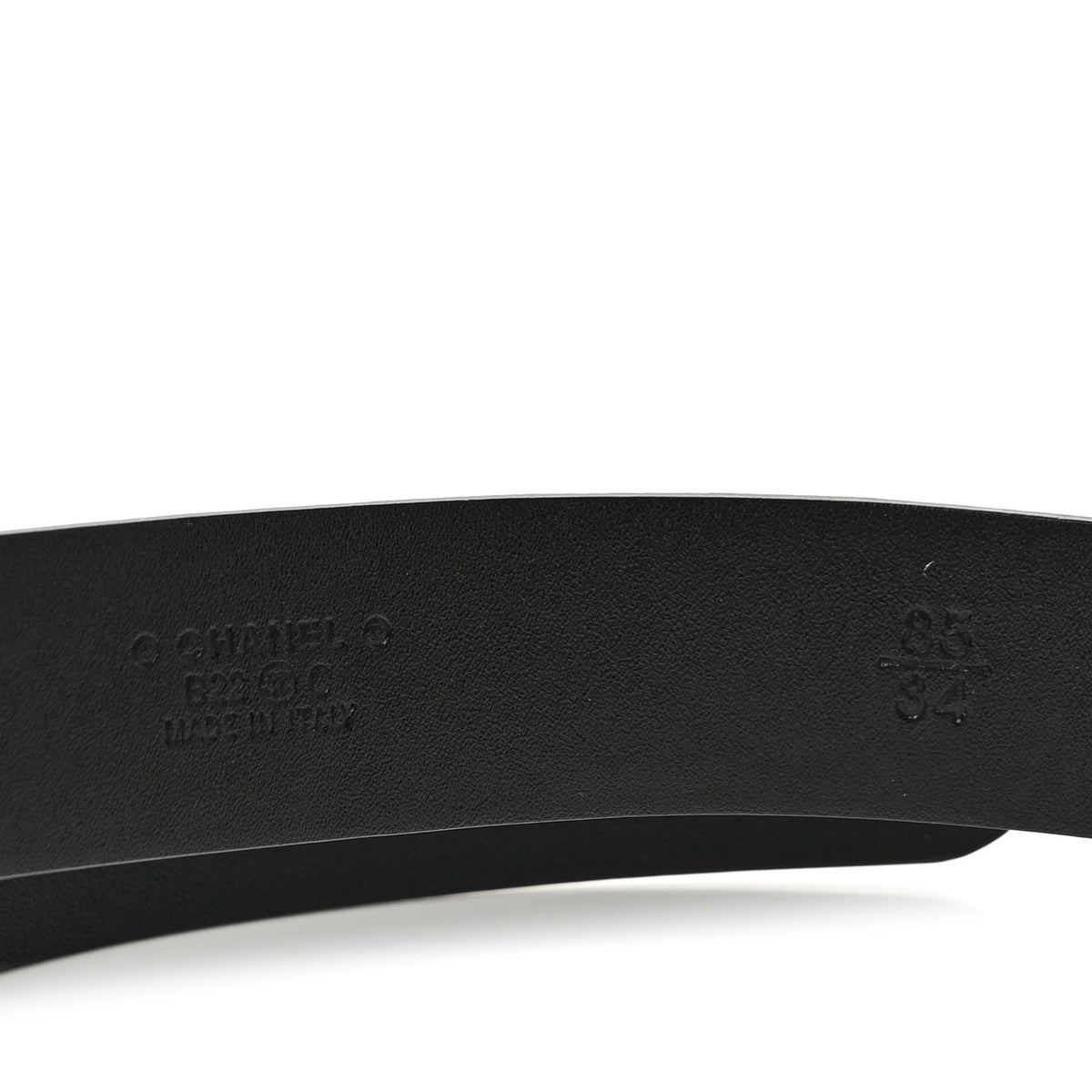 Chanel Calfskin CC Heart Belt 85 34 Black 5 of 7