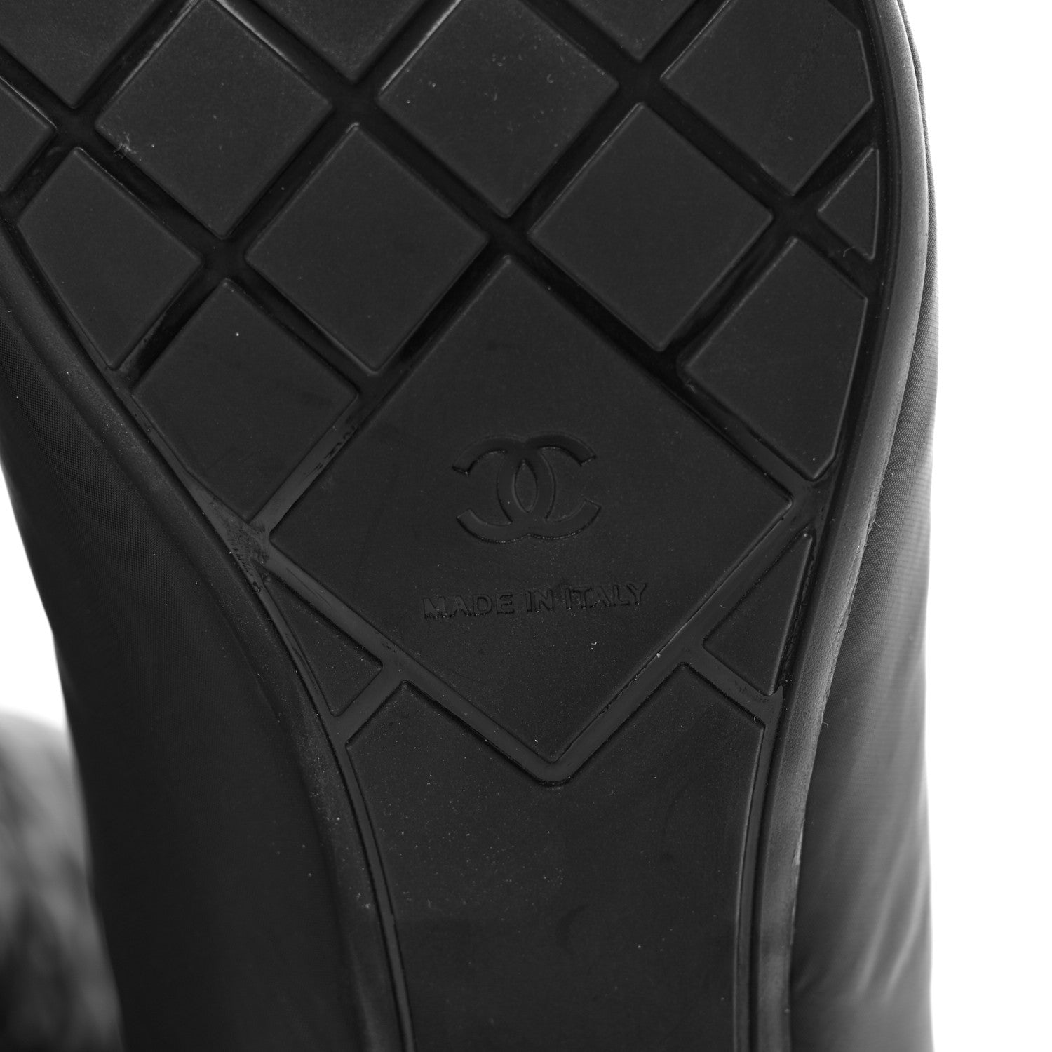 Chanel Mixed Fibers Lambskin Patent Calfskin Convertible High Boots 38 Black 6 of 10