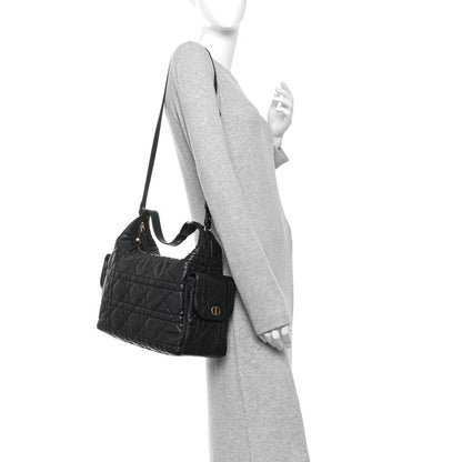 Christian Dior Lambskin Macrocannage Large D-Dream Bag Black 2 of 11