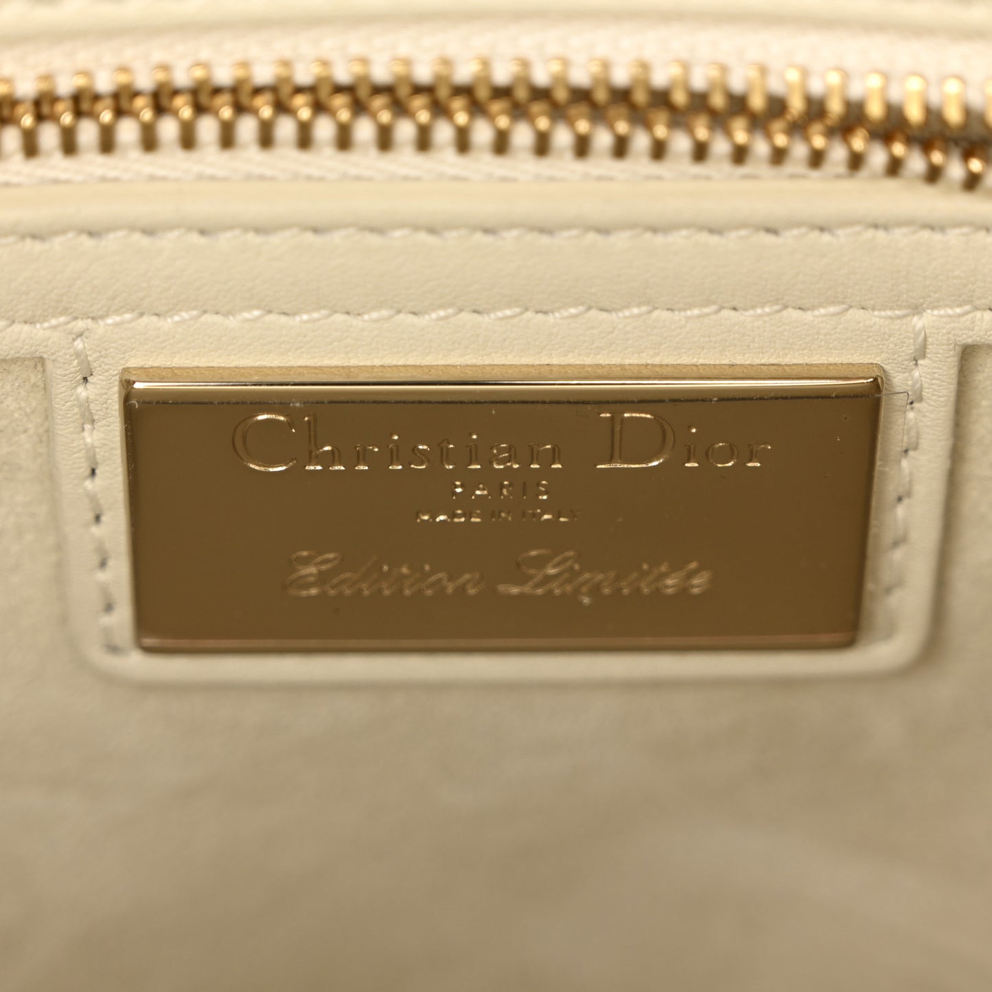 Calfskin Niki De Saint Phalle Amour Medium Lady Dior Off White