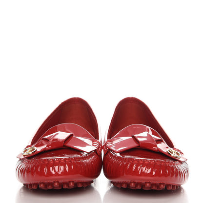 Louis Vuitton Patent Calfskin Parklane Flat Loafer 37 Rouge 2 of 8