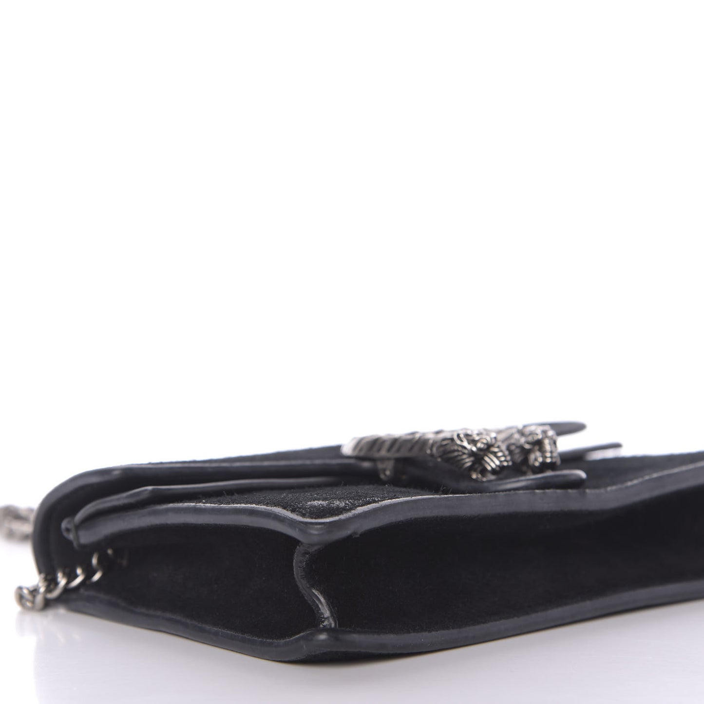 Suede Super Mini Dionysus Shoulder Bag Black