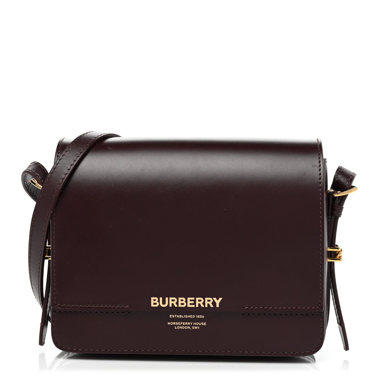 Burberry Smooth Calfskin Small Grace Bag Oxblood 1 of 12