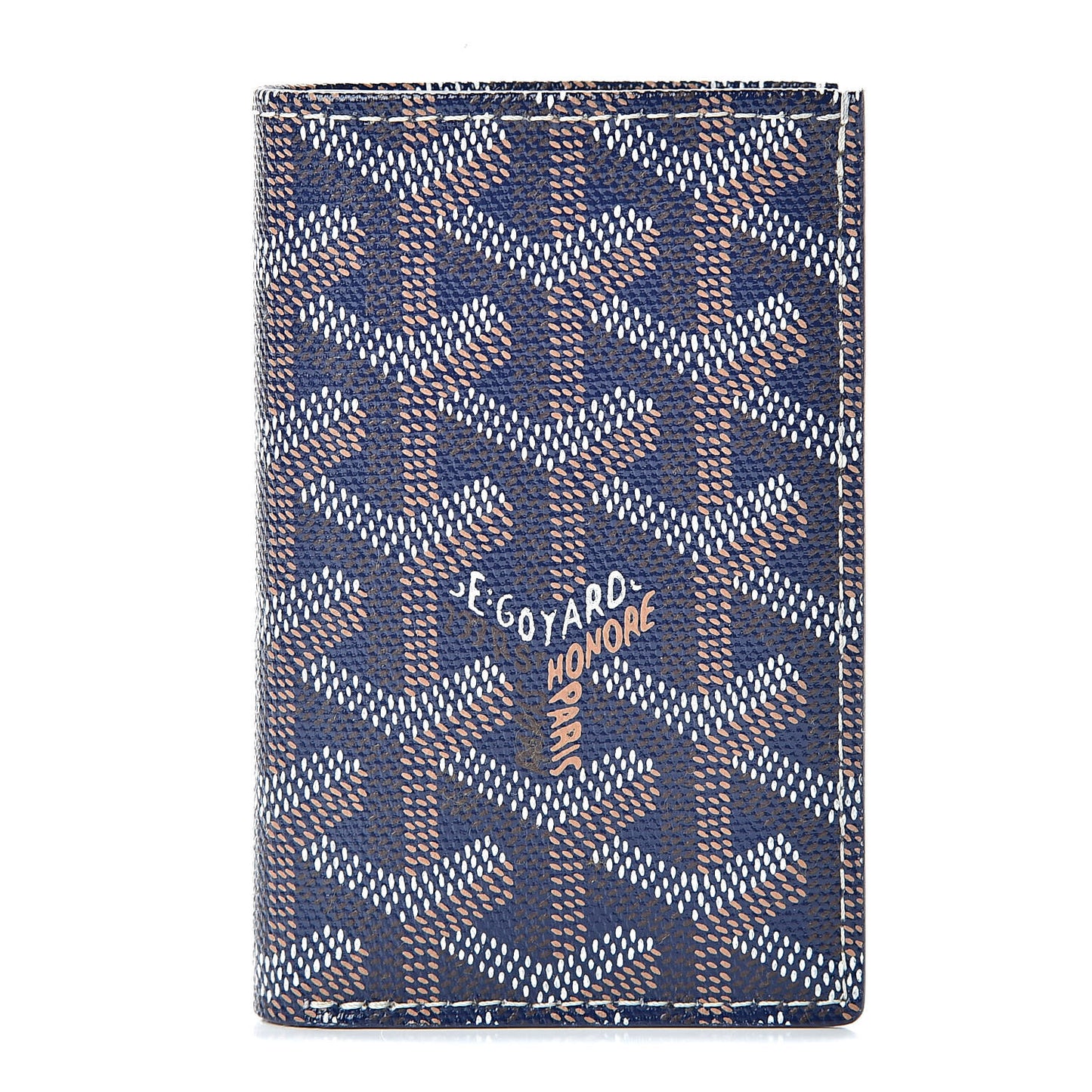 Goyardine Saint Pierre Card Holder Navy