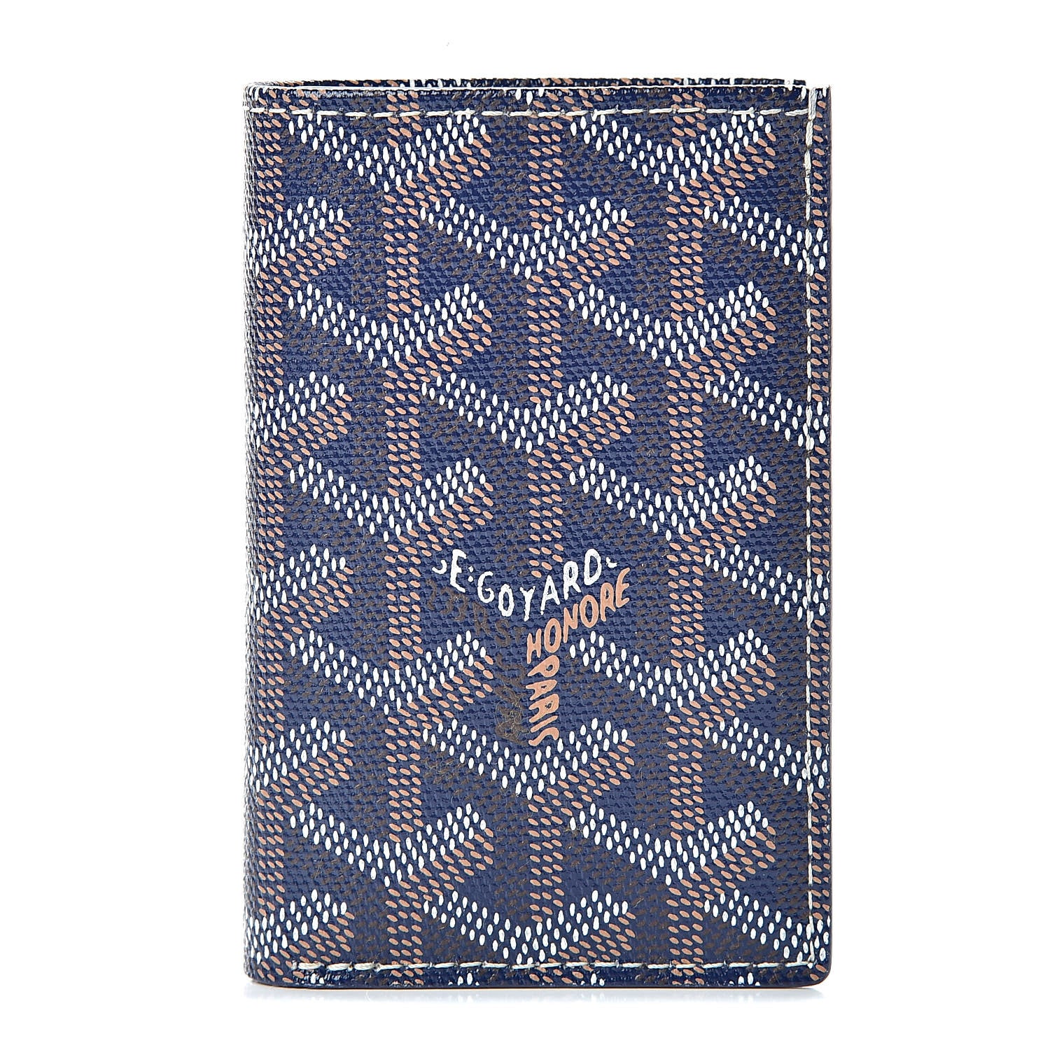 Goyard Goyardine Saint Pierre Card Holder Navy 1 of 6
