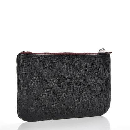 Chanel Caviar Quilted Small Cosmetic Case Black 3 of 8