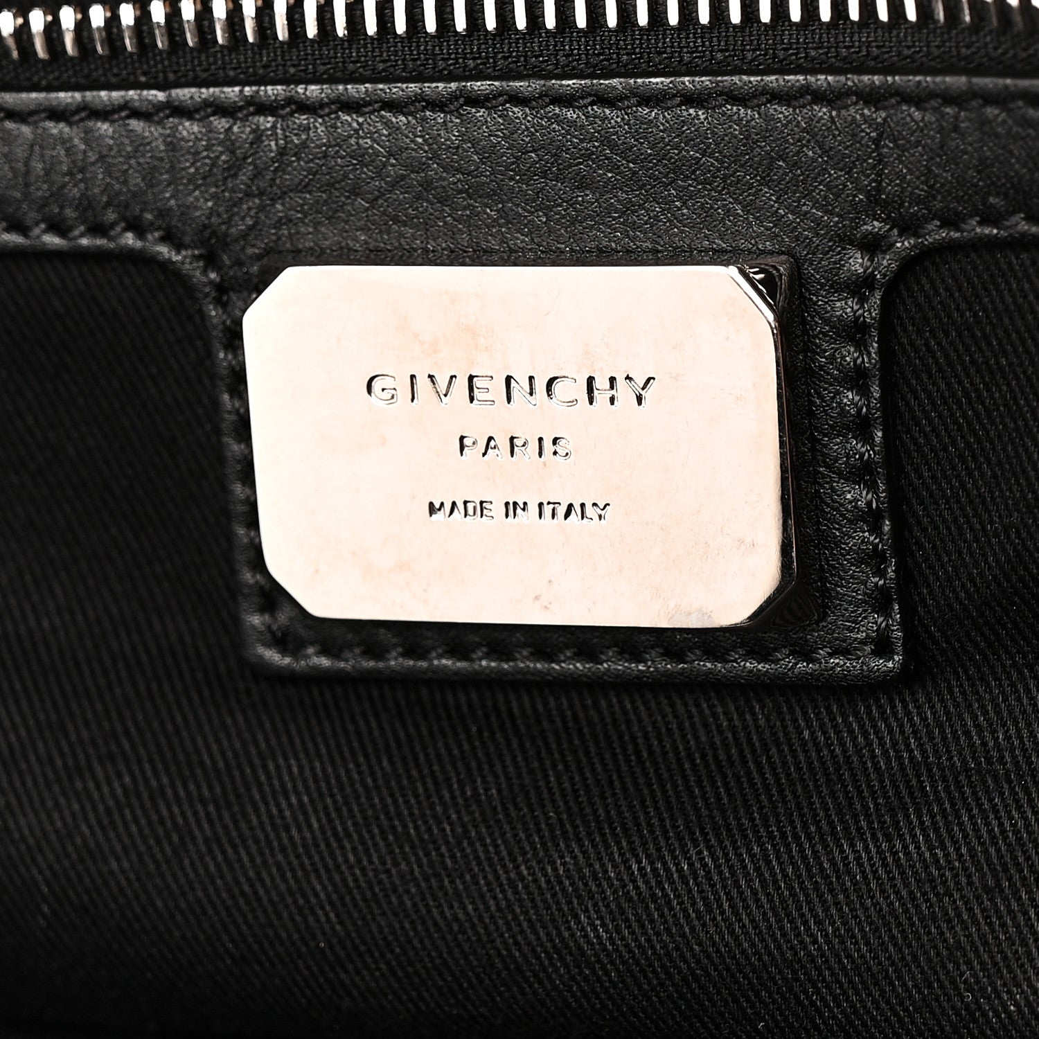 Givenchy Calfskin Large Zip Nightingale  Black 6 of 9