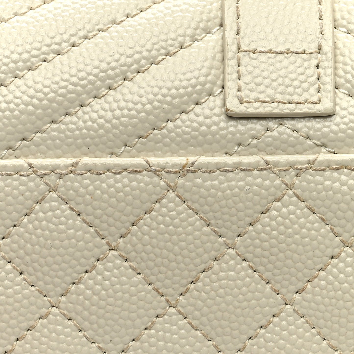 Grain De Poudre Mixed Matelasse Triquilt Large Monogram Wallet Beige