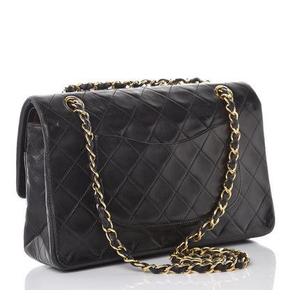 Chanel Lambskin Quilted Medium Double Flap Black 3 of 15