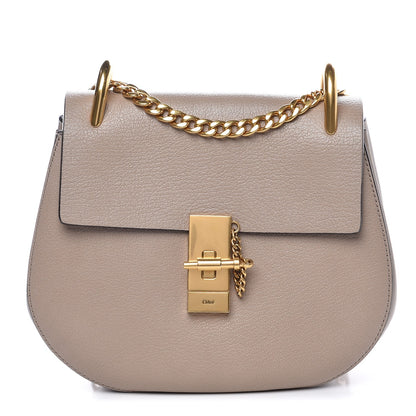Chloe Grained Lambskin Drew Shoulder Bag Motty Grey 1 of 10