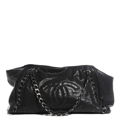 Chanel Glazed Caviar East West Modern Chain Tote Black 1 of 7