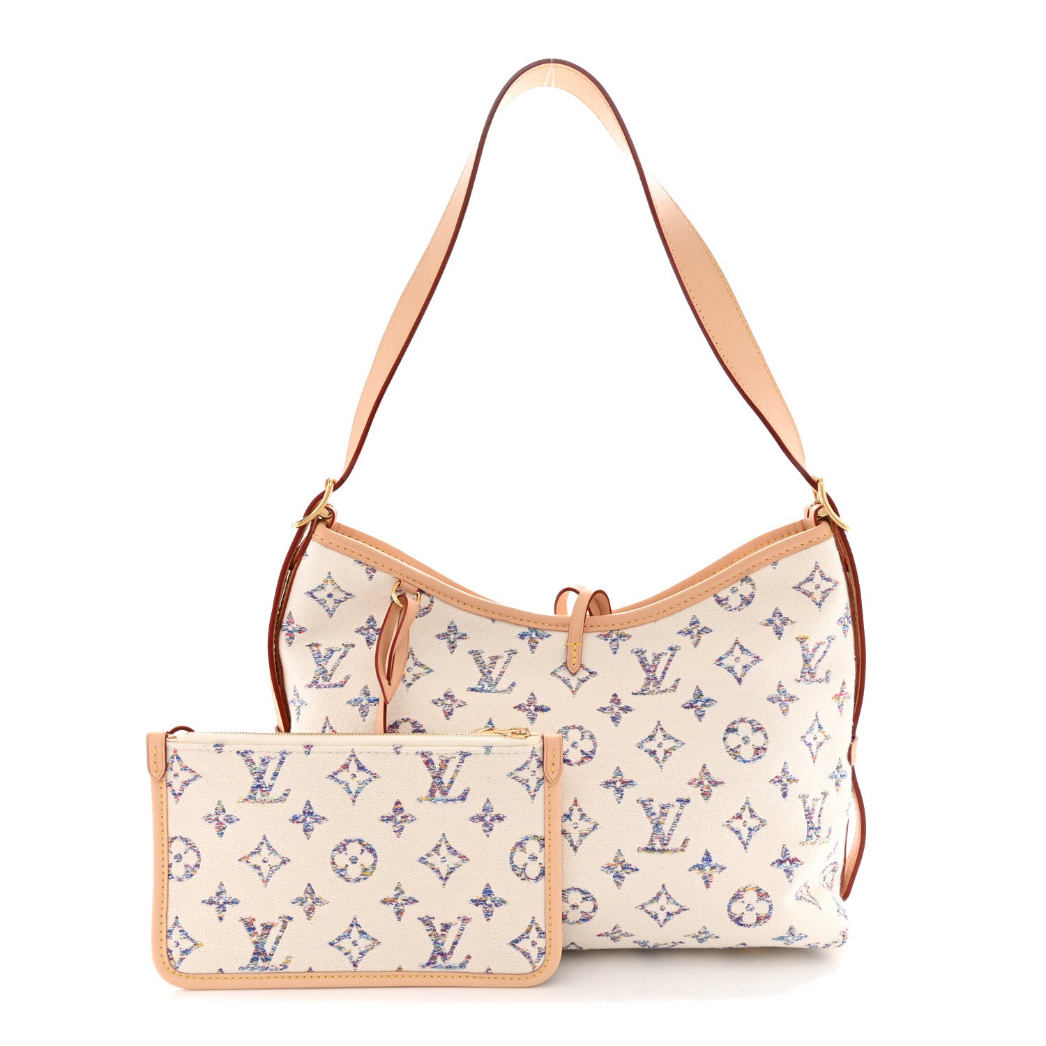Louis Vuitton Monogram Jacquard CarryAll PM Multicolor Beige 3 of 11