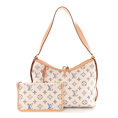 Louis Vuitton Monogram Jacquard CarryAll PM Multicolor Beige 3 of 11