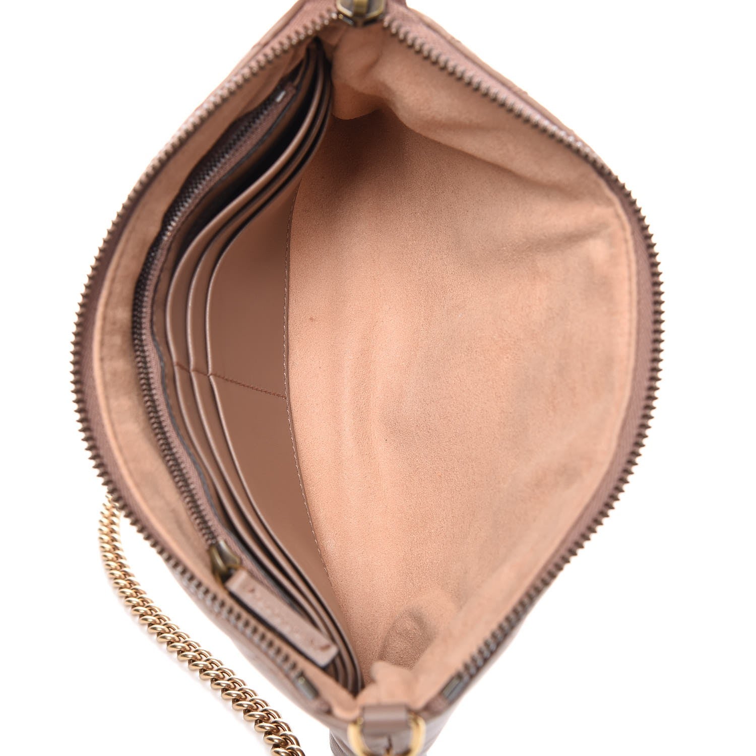 Gucci Calfskin Matelasse Mini GG Marmont Chain Bag Porcelain Rose 7 of 8