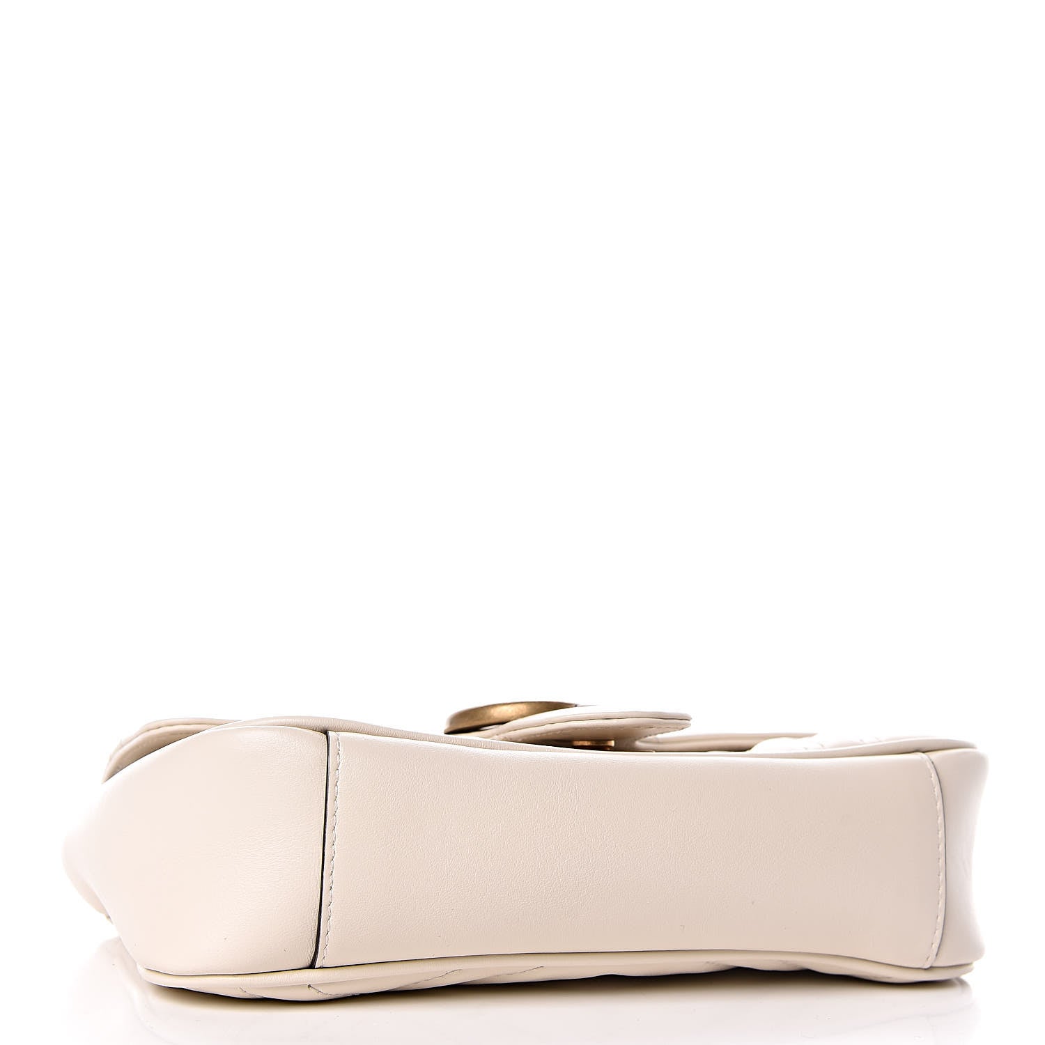 Gucci Calfskin Matelasse Mini GG Marmont Shoulder Bag White 4 of 10