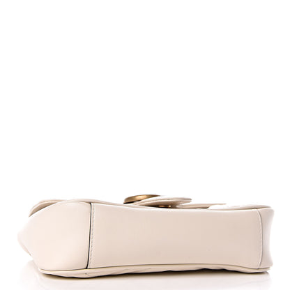 Gucci Calfskin Matelasse Mini GG Marmont Shoulder Bag White 4 of 10