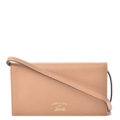 Gucci Dollar Calfskin Mini Swing Wallet Bag Camelia Mineral Blue 1 of 10
