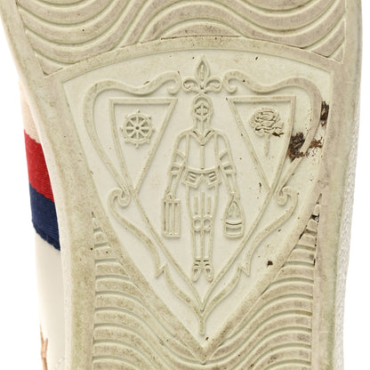 Gucci Calfskin Bee Star Embroidered Sylvie Web Ace Sneakers 37.5 White 8 of 11